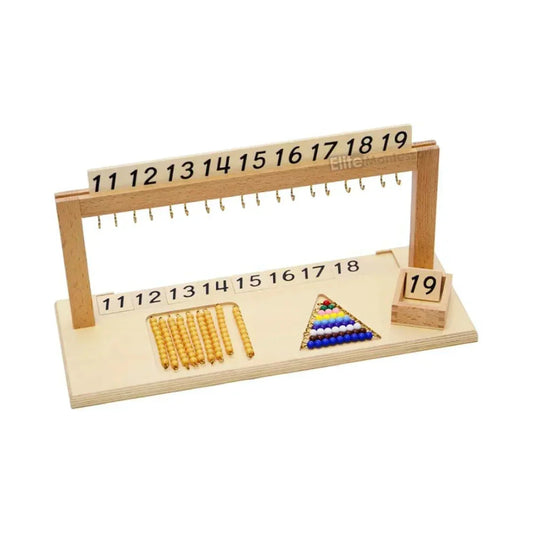 Montessori Teen Bead Material - Wooden Hanger