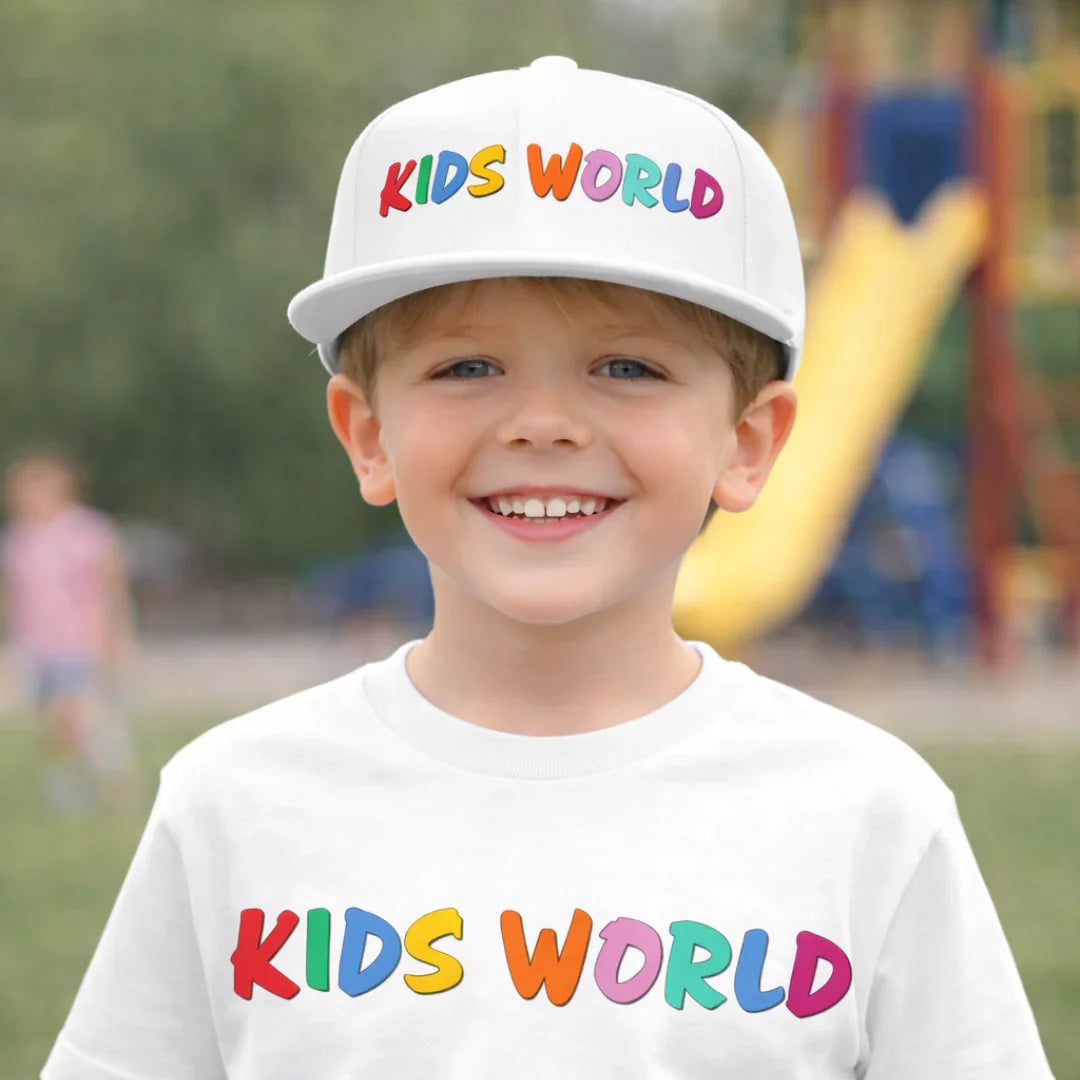 Kids World Cap – White