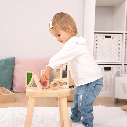 Rainbow Blocks - Wooden Sensory Building Blocks