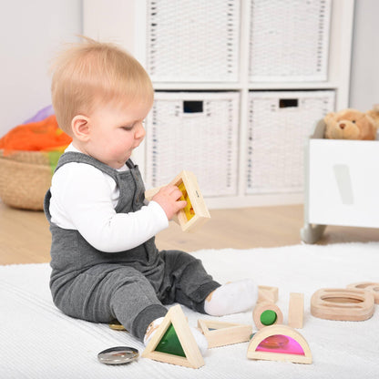 Rainbow Blocks - Wooden Sensory Building Blocks